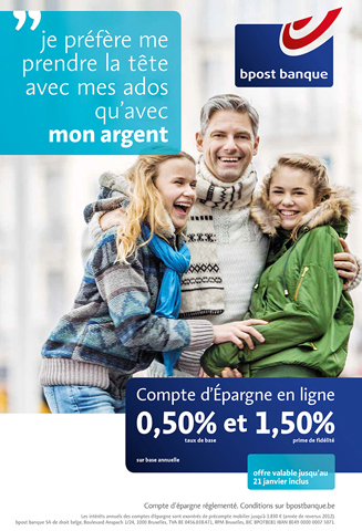 campagne de pub Bpost banque