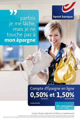 Campagne pub Bpost banque